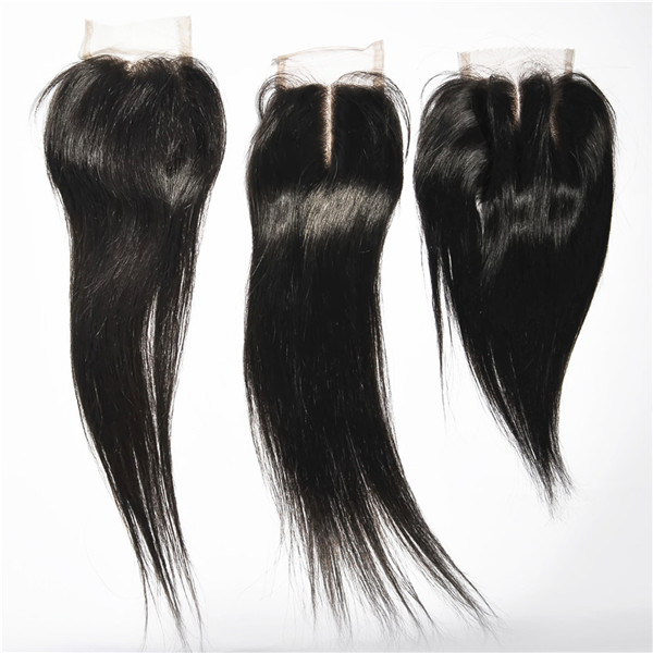 Human hair bundles with closure 100% Unprocessed Hair Brazilian Virgin Hair Silk Base Lace Frontal Closure HN241